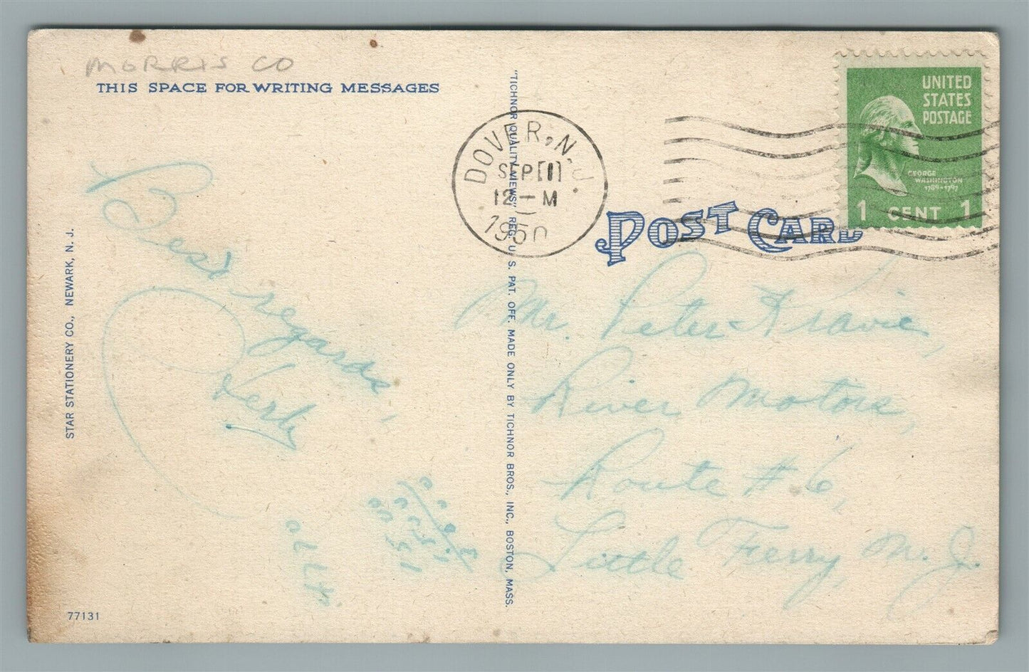 LAKE HOPATCONG NJ BYRAM COVE VINTAGE POSTCARD