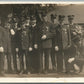 MEN IN UNIFORM FIRE or POLICE DEPT. ANTIQUE REAL PHOTO POSTCARD RPPC
