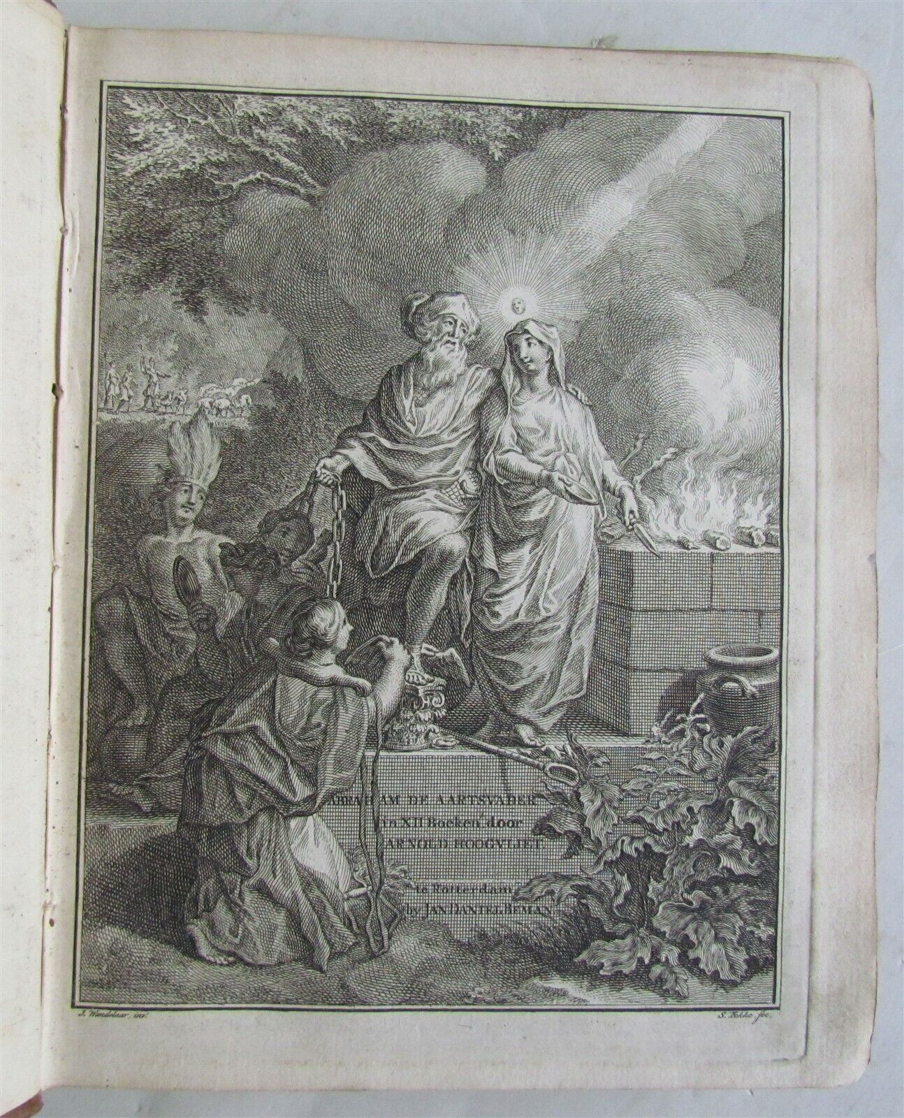 1766 ABRAHAM THE ARCH-FATHER in DUTCH antique BOOK