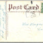 MOSCOW PA GREETINGS 1907 ANTIQUE POSTCARD