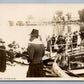 HARTFORD BRIDGE CELEBRATION HOOKER LANDING CT VINTAGE REAL PHOTO POSTCARD RPPC