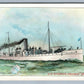 US DYNAMITE CRUISER VESUVIUS SHIP VICTORIAN TRADE CARD CONDENSED MILK NEW YORK