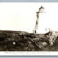GRAND MANAN CANADA SWALLOW TAIL LIGHTHOUSE VINTAGE REAL PHOTO POSTCARD RPPC
