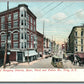 TROY NY HEART OF SHOPPING DISTRICT ANTIQUE POSTCARD