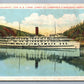 STEAMER SAGUENAY CANADIAN SS LINES ANTIQUE POSTCARD