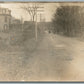 VILLAGE MAIN STREET ANTIQUE REAL PHOTO POSTCARD RPPC