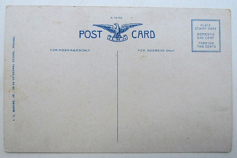 VINTAGE POSTCARD - CULEBRA CUT LARGE VESSELS IN TRANSIT PANAMA CANAL