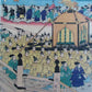 JAPANESE WOODBLOCK PRINT TRIPTYCH EMPEROR MEIJI ENTERS TOKYO by U. KUNITERU II