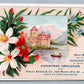 CHRISTMAS GROCERIES ANTIQUE VICTORIAN TRADE CARD ADVERTISING