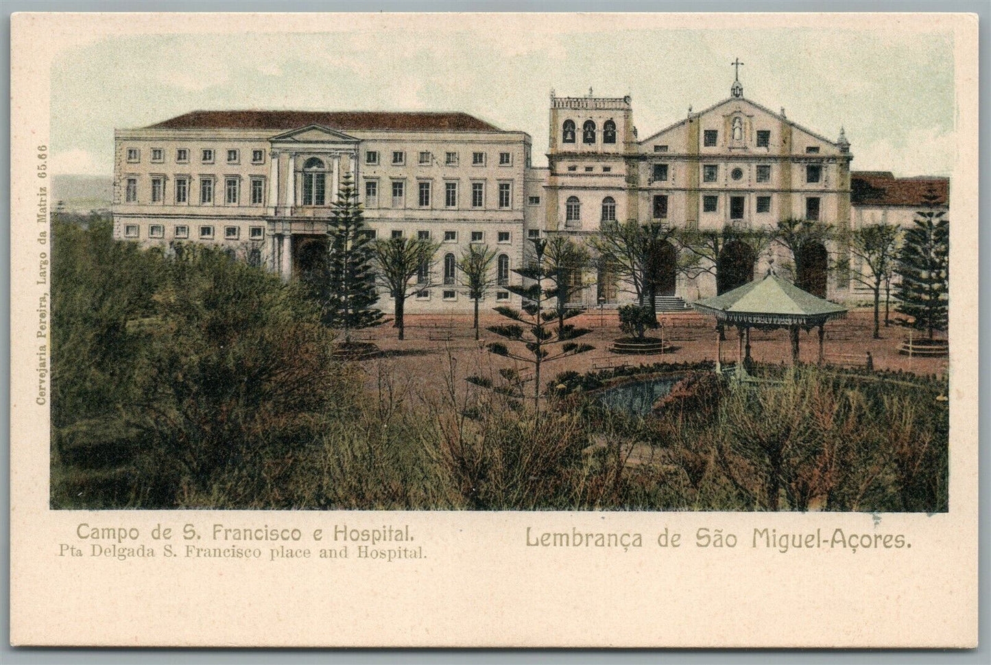 AZORES PORTUGAL SAO MIGUEL ISLAND ANTIQUE POSTCARD