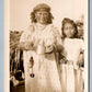 AMERICAN INDIAN MOTHER & DAUGHTER ANTIQUE REAL PHOTO POSTCARD RPPC