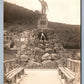 WWI AMERICAN SOLDIER MONUMENT ANTIQUE REAL PHOTO POSTCARD RPPC