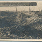 WWI TRENCHES NO MAN'S LAND ANTIQUE REAL PHOTO POSTCARD RPPC