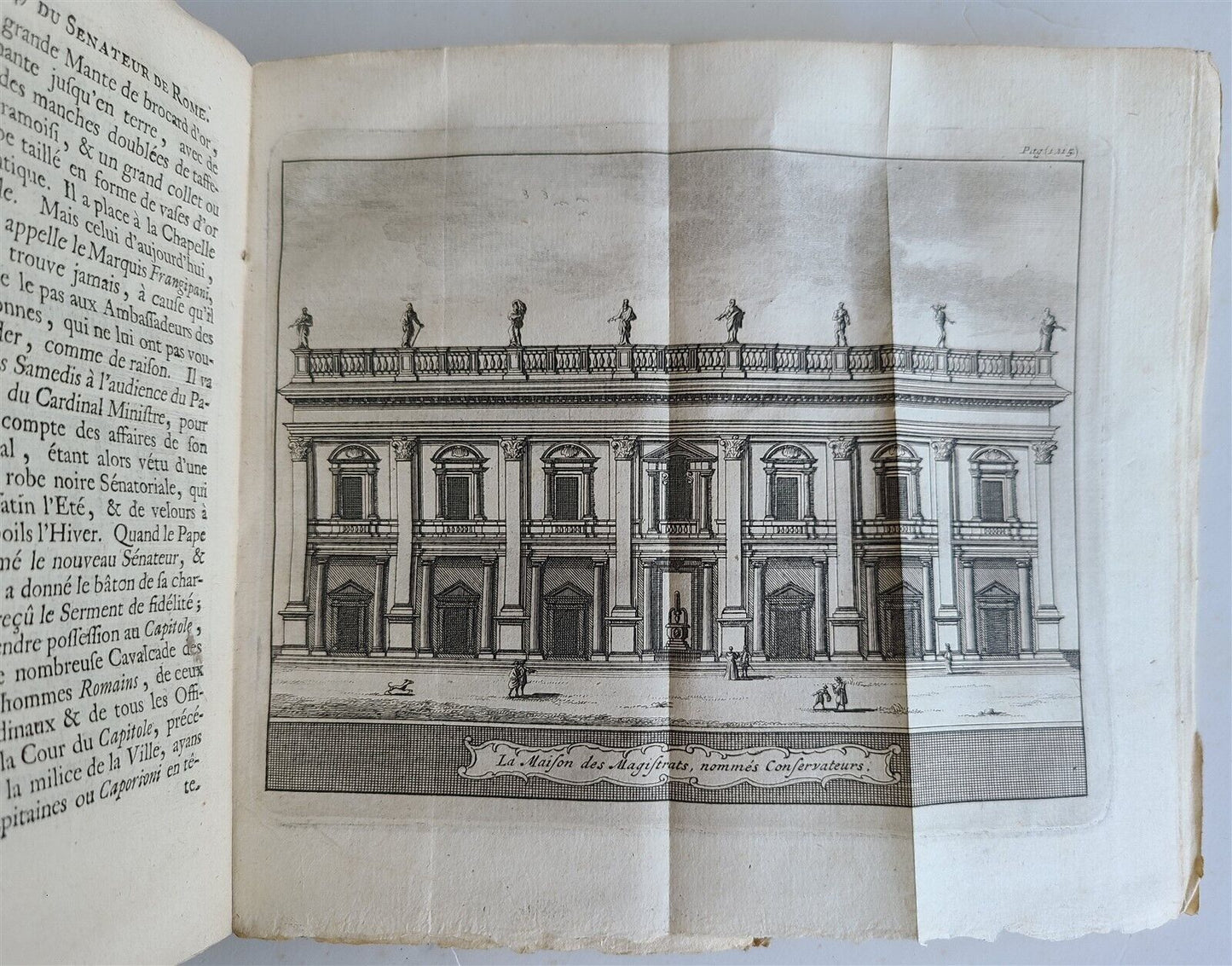 1713 ROME MODERNE antique ILLUSTRATED 5 VOLUMES