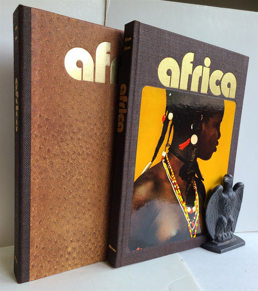 AFRICA LARGE PHOTO ILLUSTRATED FOLIO w/ SLIP CASE