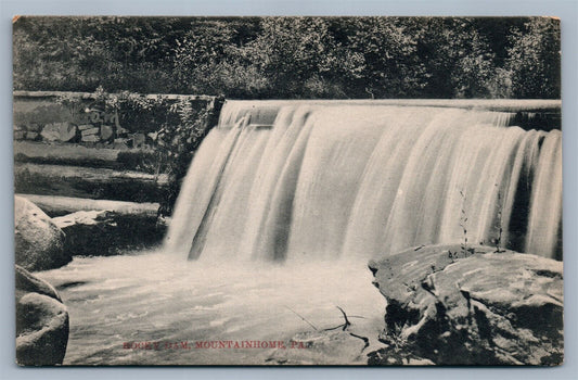 MOUNTAINHOME PA ROCKEY DAM ANTIQUE POSTCARD