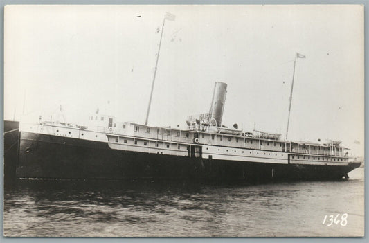 HALIFAX STEAMBOAT ship VINTAGE REAL PHOTO POSTCARD RPPC