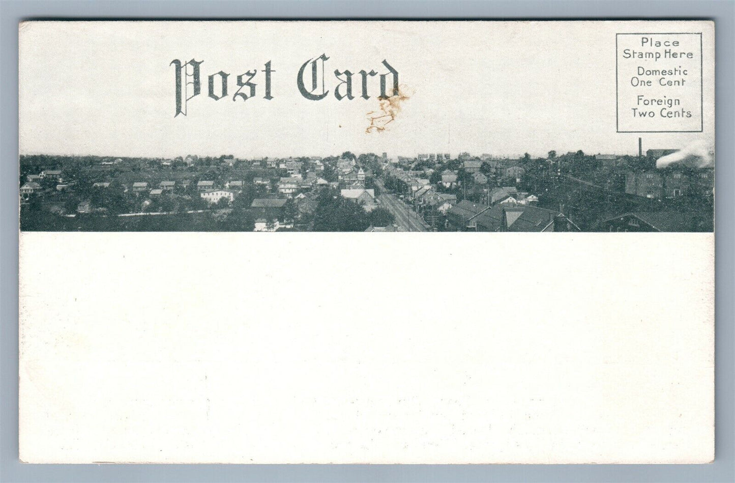 SOUDERTON PA EAST BROAD STREET MENNONITE CHURCH ANTIQUE DOUBLE SIDED POSTCARD