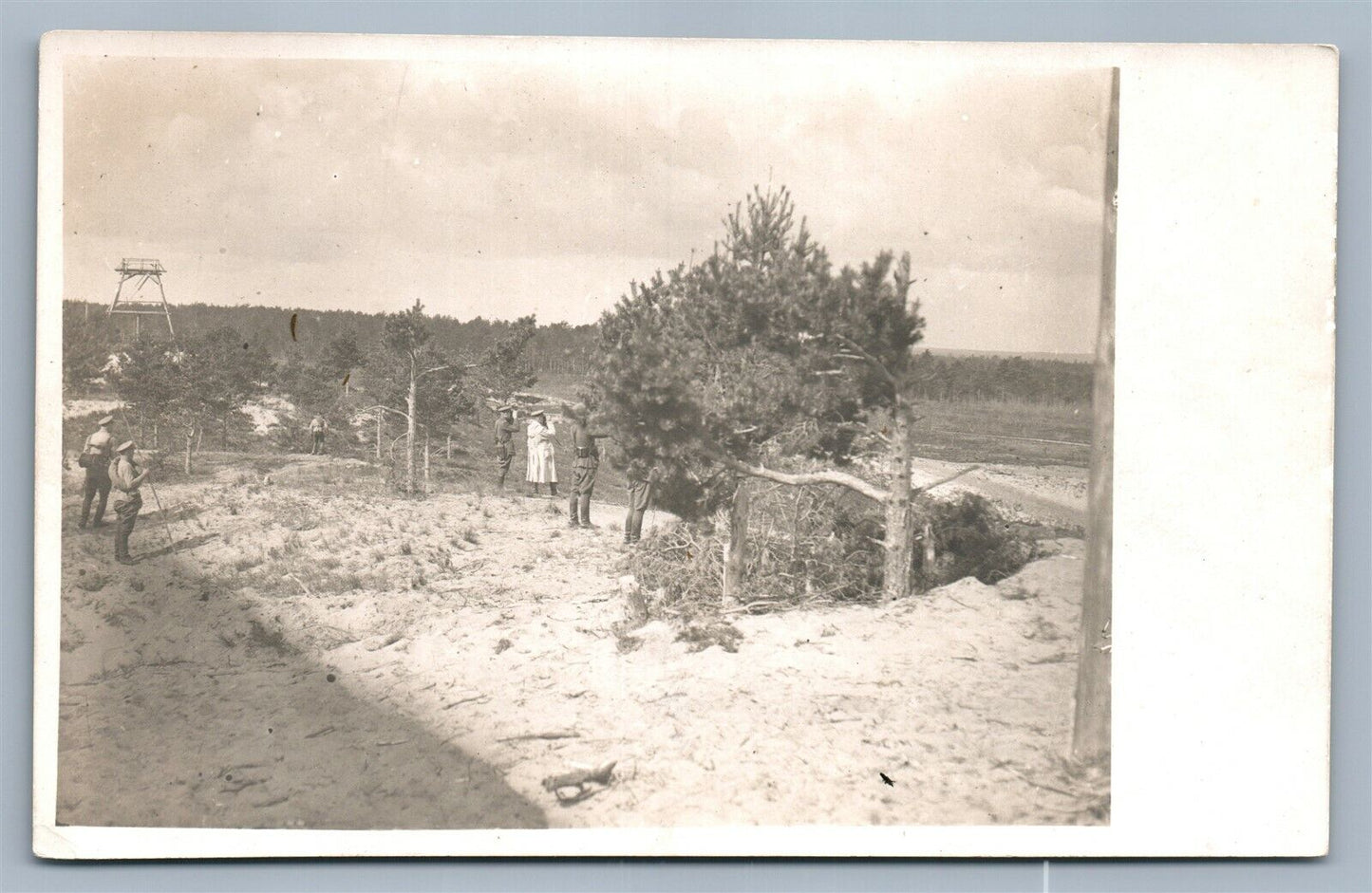 WWII MILITARY OFFICERS VINTAGE REAL PHOTO POSTCARD RPPC