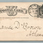 1882 CINCINNATI OH MASONIC KNIGHT of TEMPLARS AID ASSOCIATION ANTIQUE POSTCARD