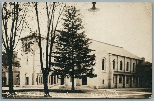 OBERLIN OH NEW CHAPEL ANTIQUE REAL PHOTO POSTCARD RPPC