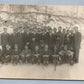 SKATING TEAM ANTIQUE REAL PHOTO SPORT POSTCARD RPPC