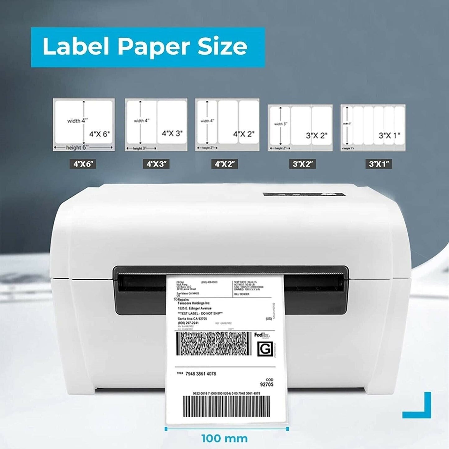 THERMAL LABEL PRINTER SPATA BRAND NEW SEALED HIGH SPEED 4X6" LABELS