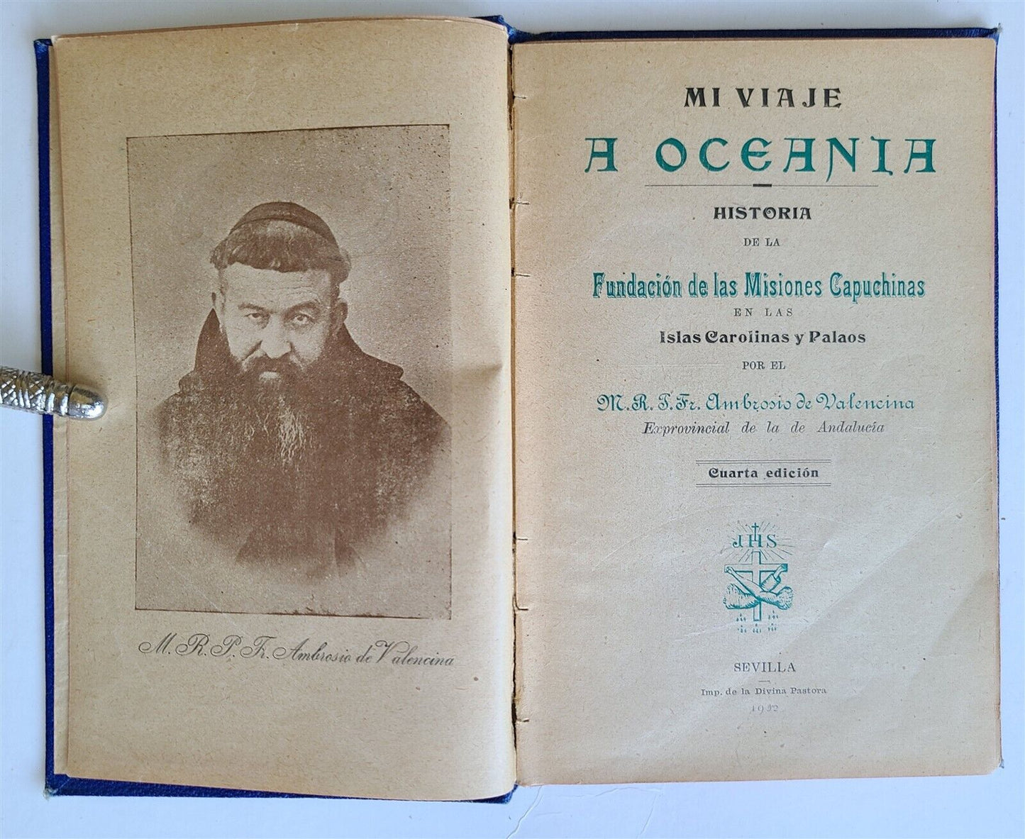 1932 MY JOURNEY TO OCEANIA HISTORY OF FOUNDATION OF CAPUCHIN MISSIONS antique