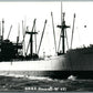 MILITARY SHIP U.S.N.S. BONDIA AF-42 VINTAGE REAL PHOTO POSTCARD RPPC