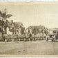1930s VINTAGE RUSSIAN POSTCARD - COTTAGES AT DNEPROSTROI old bus automobile