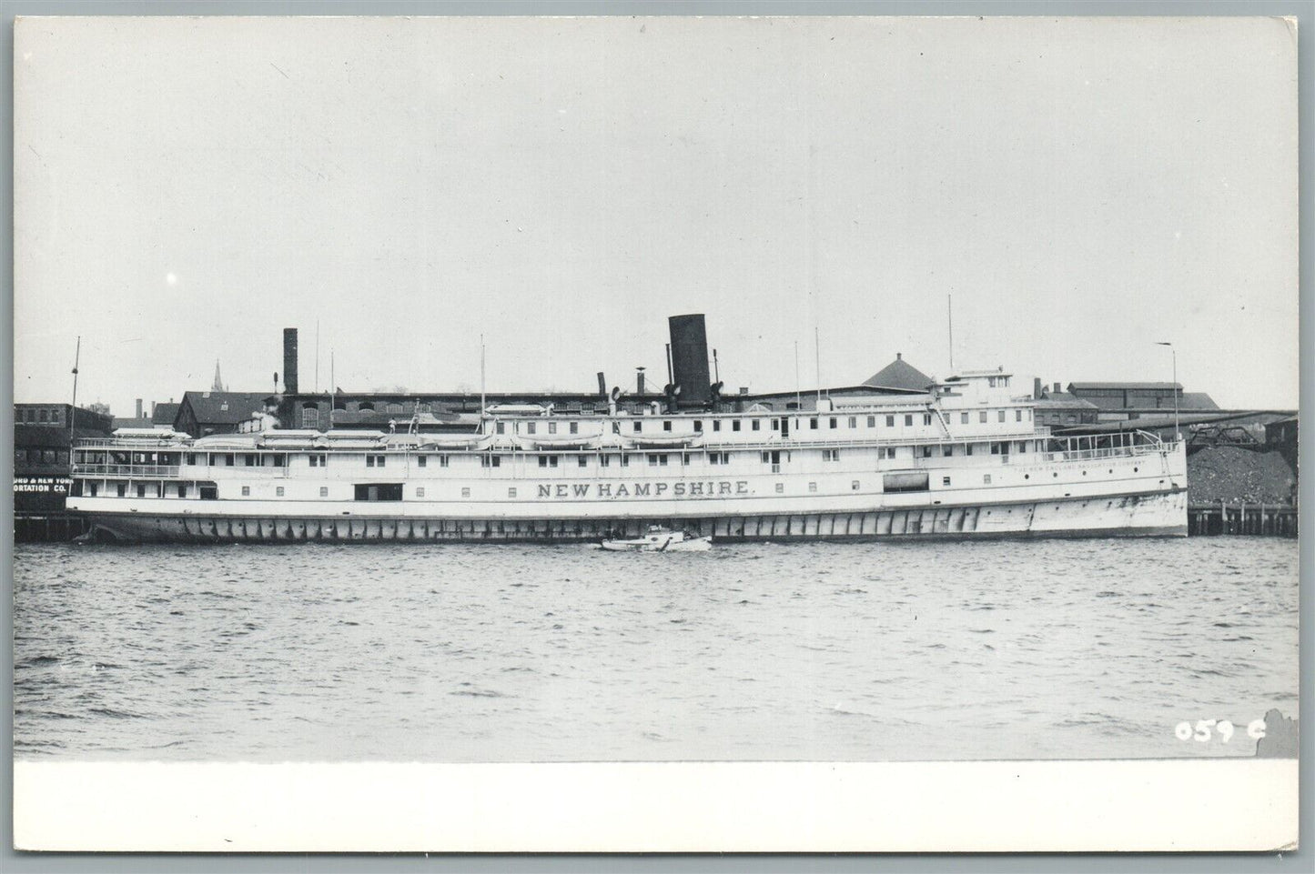 NEW HAMPSHIRE STEAMSHIP VINTAGE REAL PHOTO POSTCARD RPPC