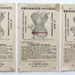 CAROLINE CORSET ADVERTISING lot OF 3 ANTIQUE VICTORIAN TRADE CARDS