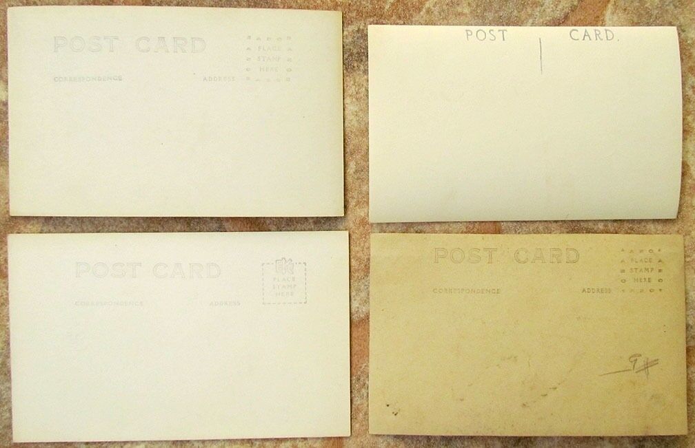 LOT OF 4 RPPC CALIFORNIA VIEWS VINTAGE REAL PHOTO POSTCARDS