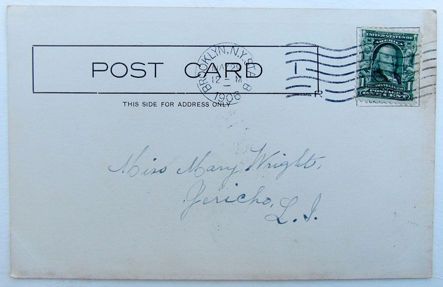 VINTAGE 1906 POSTCARD SIMPSON CHURCH WILLOUGHBY & CLERMONT AVENUE BROOKLYN N.Y.