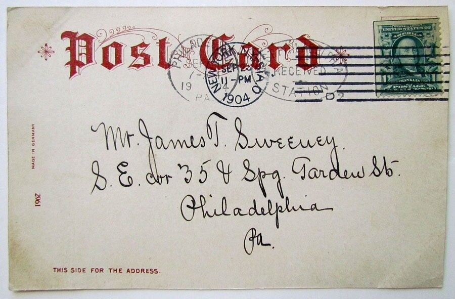 VINTAGE 1904 UNDIVIDED POSTCARD THE NEW RIVER BRIDGE NEW YORK