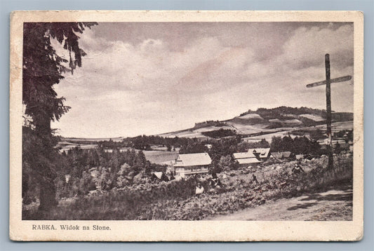 RABKA POLAND WYDOK NA STONE ANTIQUE POSTCARD