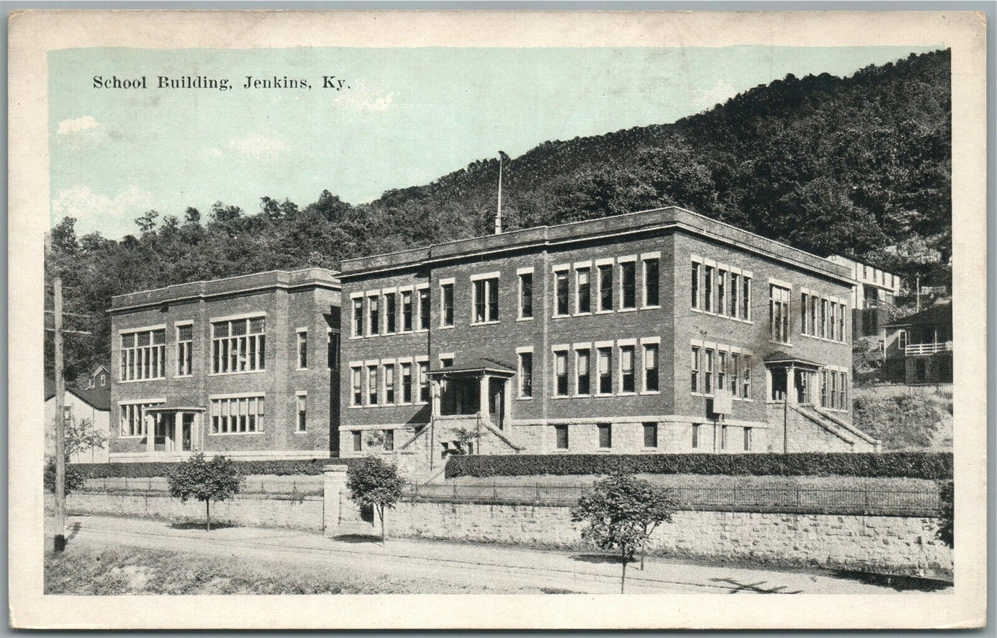 JENKINS KY SCHOOL ANTIQUE POSTCARD