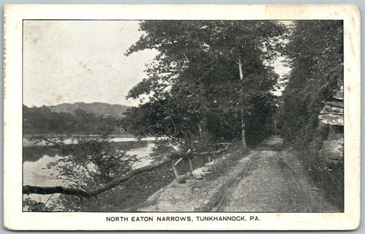 TUNKHANNOCK PA NORTH EATON NARROWS ANTIQUE POSTCARD