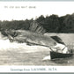 LACOMBE ALTA CANADA EXAGGERATED FISHING VINTAGE REAL PHOTO POSTCARD RPPC