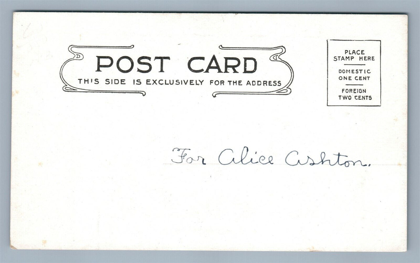 FRENCHTOWN NJ BAPTIST CHURCH UNDIVIDED ANTIQUE POSTCARD