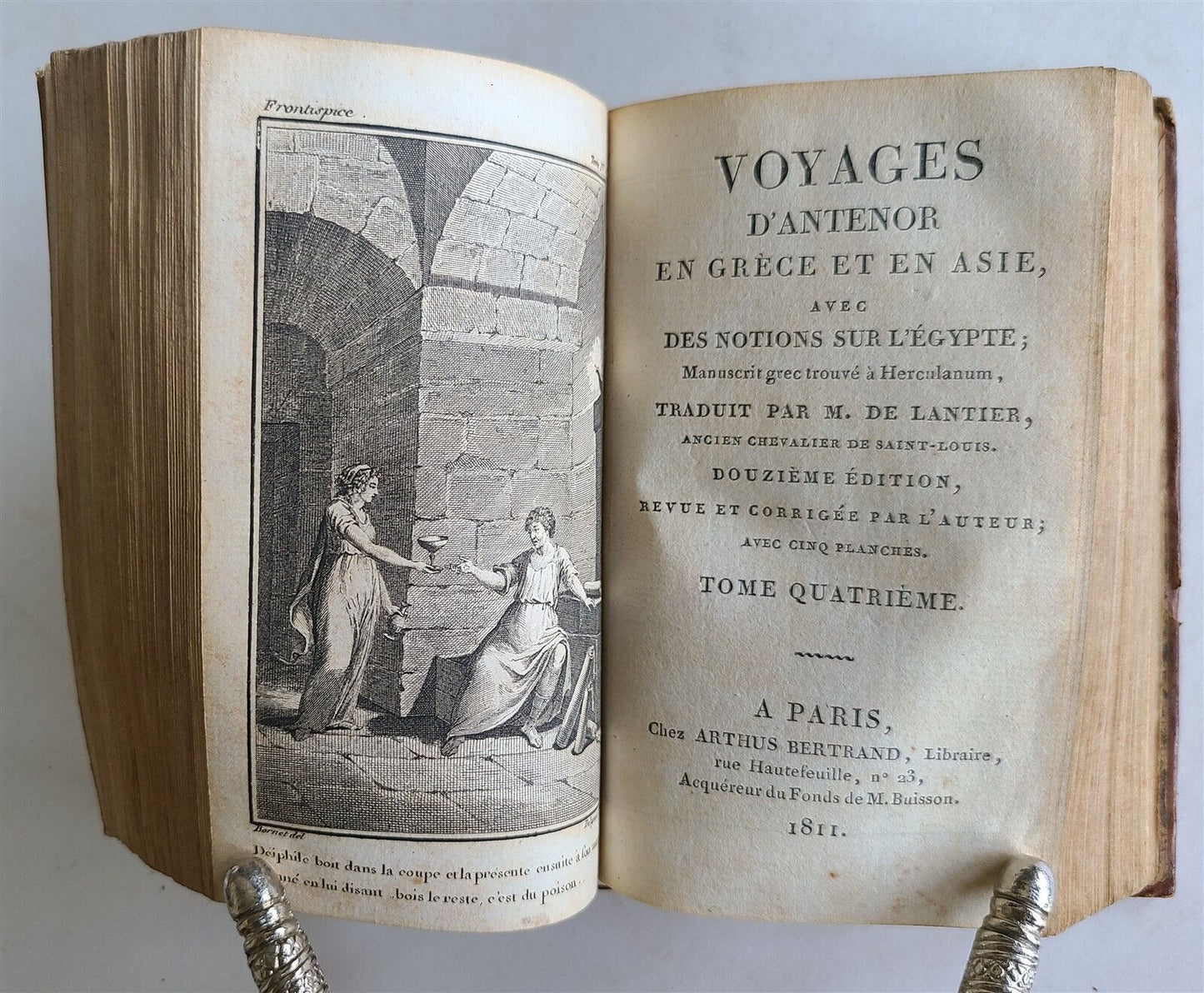 1811 ANTENOR'S TRAVELS Voyages d'Antenor en Grece et en Asie ANTIQUE iilustrated