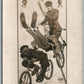 BICYCLE CIRCUS HILL CHERRY, & HILL ANTIQUE REAL PHOTO POSTCARD RPPC