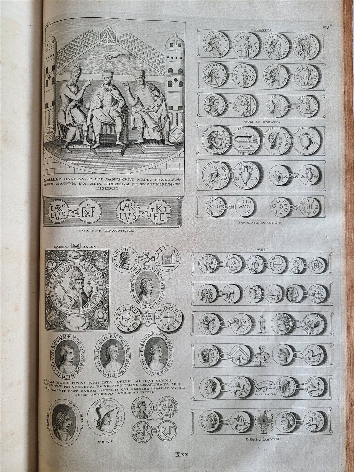 1716 ROMAN ANTIQUITIES ILLUSTRATED 3 VOLS Thesaurus Antiquitatum antique FOLIO