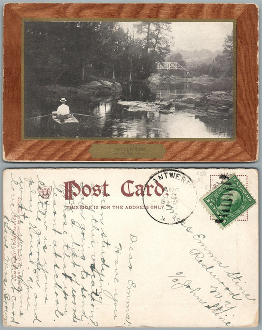 ANTWERP N.Y. IDYLLWILDE ANTIQUE POSTCARD