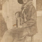 WELL DRESSED LADY in HAT ANTIQUE REAL PHOTO POSTCARD RPPC