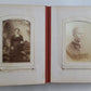 1880s PHOTO ALBUM VICTORIAN antique w/ decorative binding w/CDV 50 photos