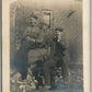 GERMAN SOLDIERS WWI ERA DRINKING BEER ANTIQUE REAL PHOTO POSTCARD RPPC