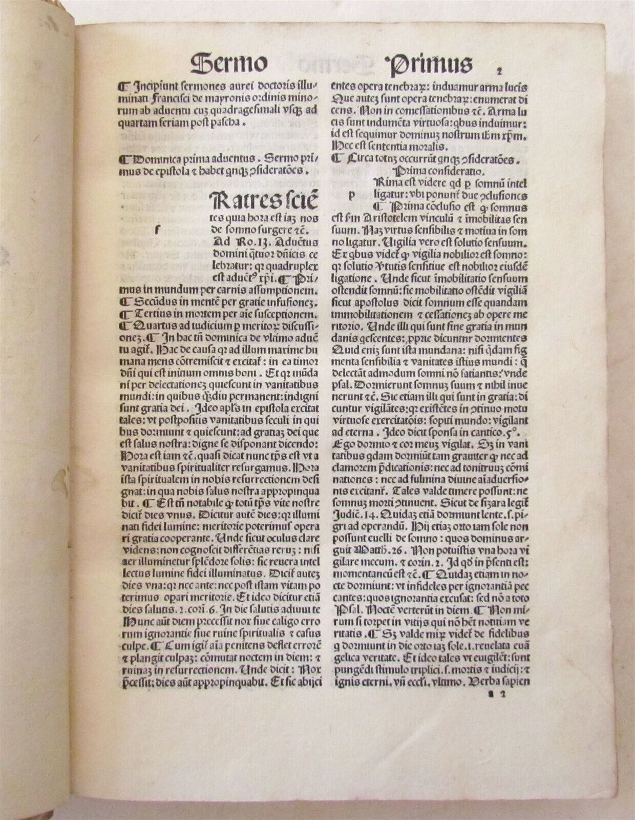 1491 INCUNABLE Franciscus de Maioranis antique INCUNABULA rare 15th CENT. vellum