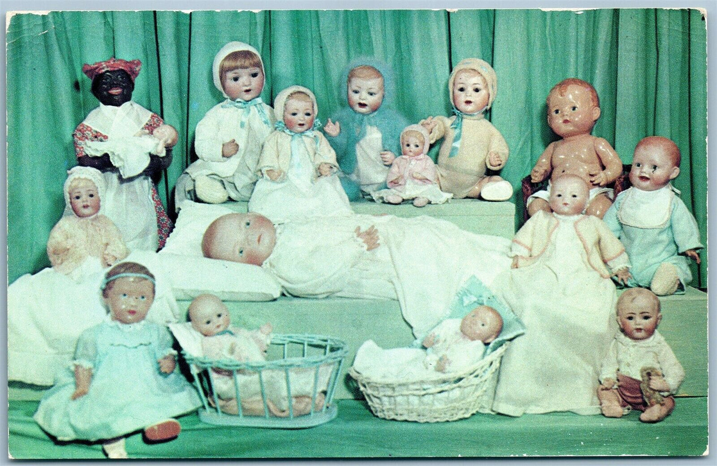 DOLL COLLECTION of MRS. M.D. GURNEY VINTAGE POSTCARD