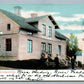 SWEDEN BISBERG RAILROAD STATION JERNVAGSSTATION ANTIQUE POSTCARD railway depot